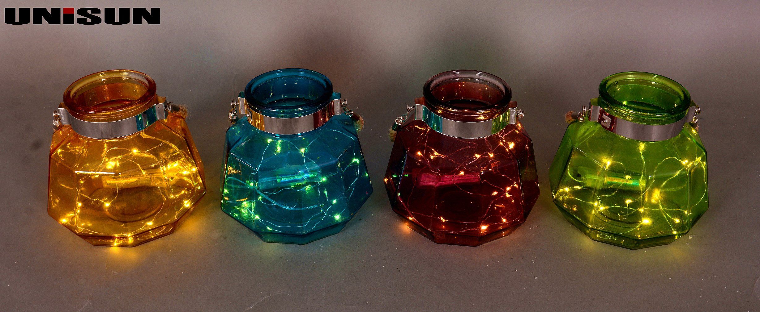 Furniture Decoration Light Glass Craft with Copper String LED Lighting (9105)
