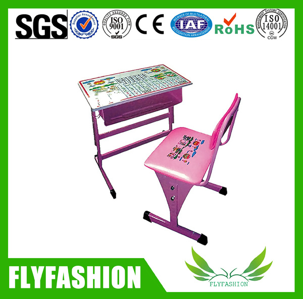 Durable School Single Study Desk with Chair (SF-48S)