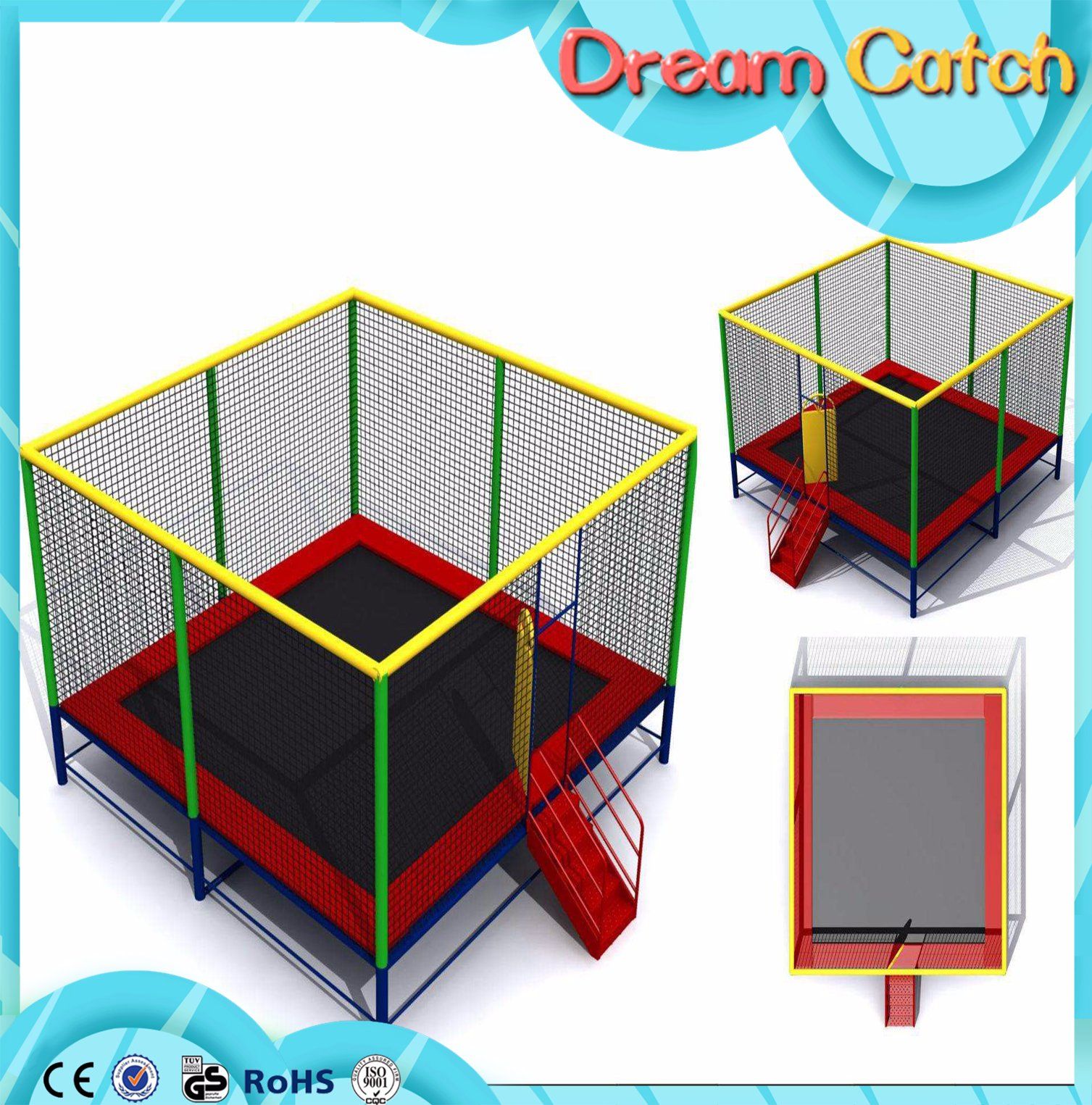 Indoor Cheap Gymnastic Bungee Jumping and Trampoline