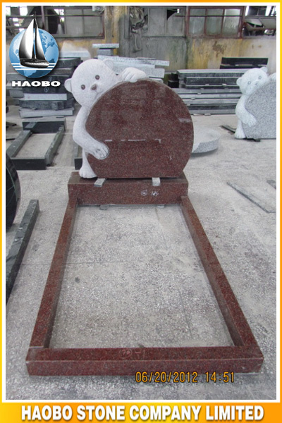 Granite Kerbed Memorial Teddy Bear Design