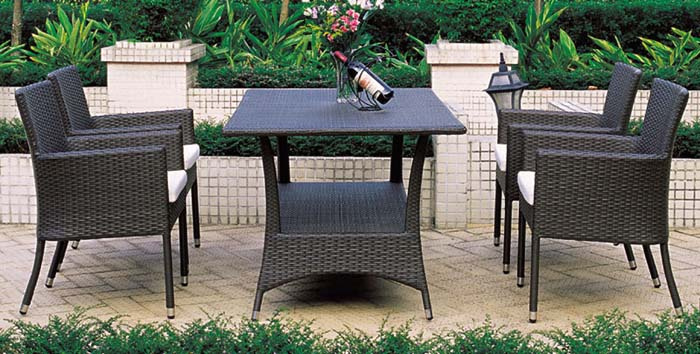 Garden Restaurant Dinng Set Rattan Furniture