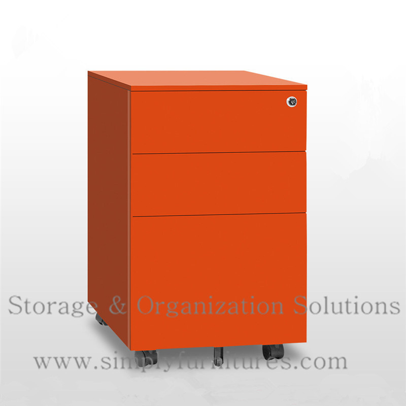 3 Drawer Under Desk Mobile File Cabinet for Office