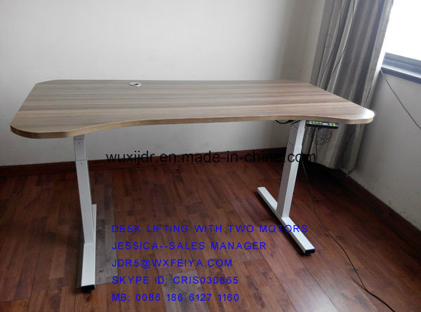 Cheap Adjustable Desk with Two Motors and Three Segment