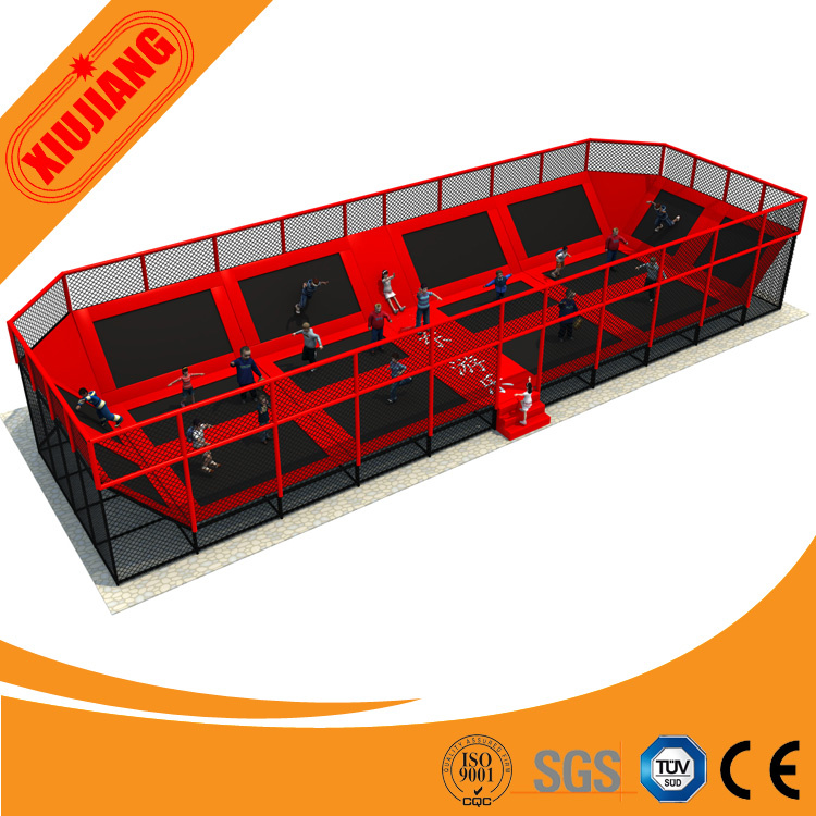Excellent Quality Amusement Trampoline Park, Big Trampoline Bed with Foam Pit