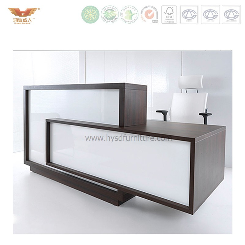 Custom Sized Office Front Desk Salon Reception Counter Desk