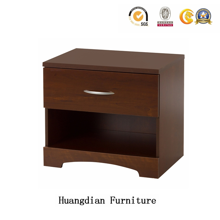 Custom-Made Hotel Bedroom Furniture Bedside Table Wooden Nightstand (HD1204)