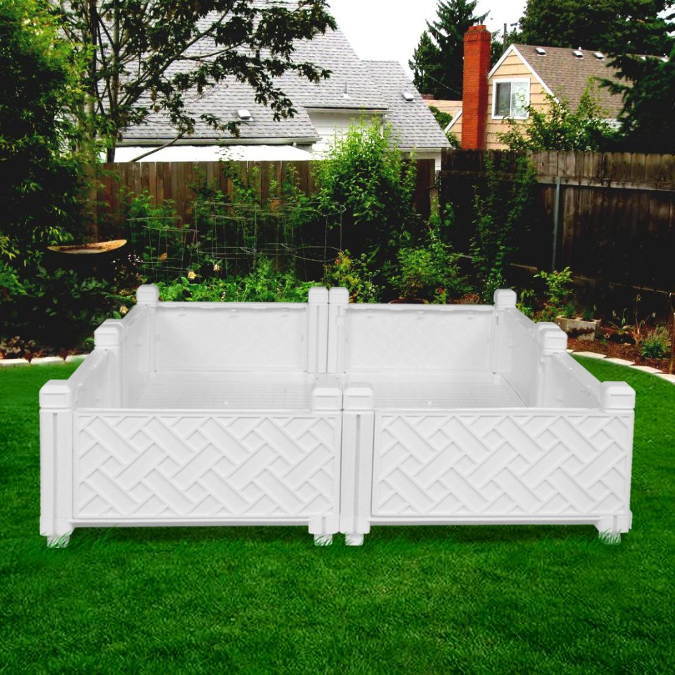2018 Vegetable Planter with Assembly Flower Pot Raised Garden Bed