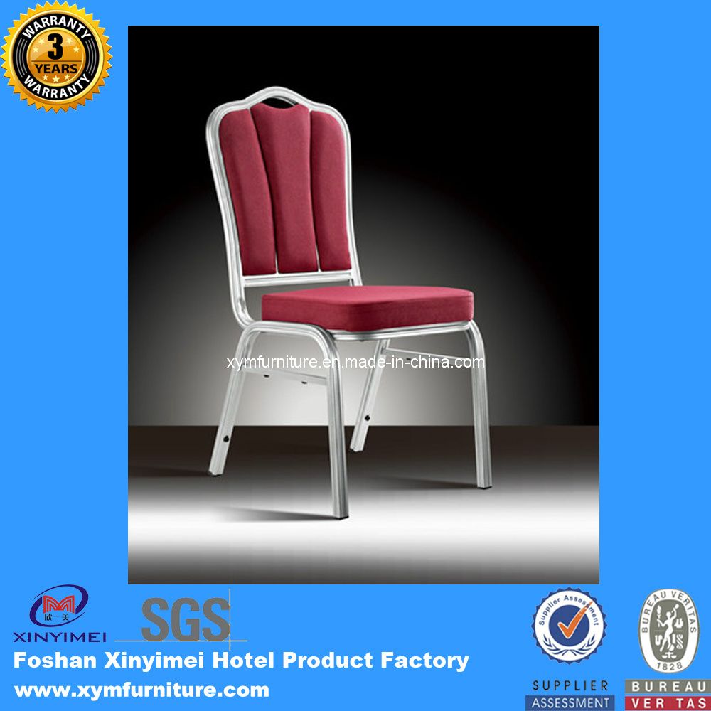 Elegant Modern Stacking Metal Frame Gold Rental Banquet Chair for Restaurant