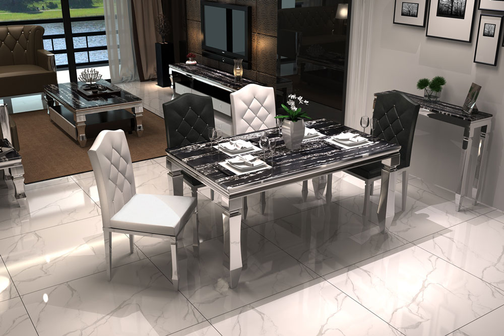 latest Design Granite Table Dining Table with Chairs