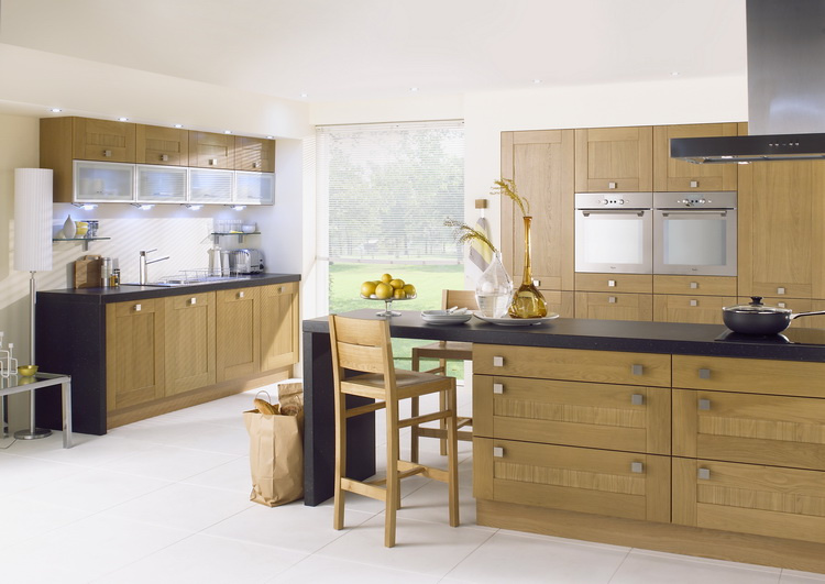 Best Selling Solid Wood Kitchen Cabinet (GLOE015)