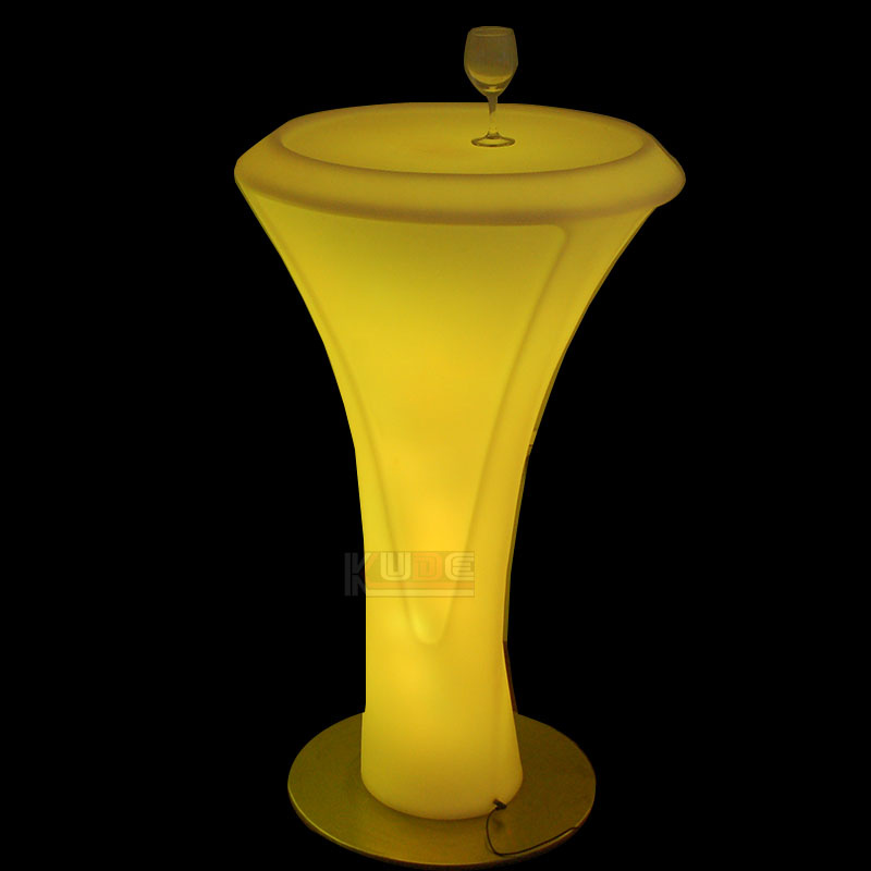 High Quality Plastic Table LED Poseur Table