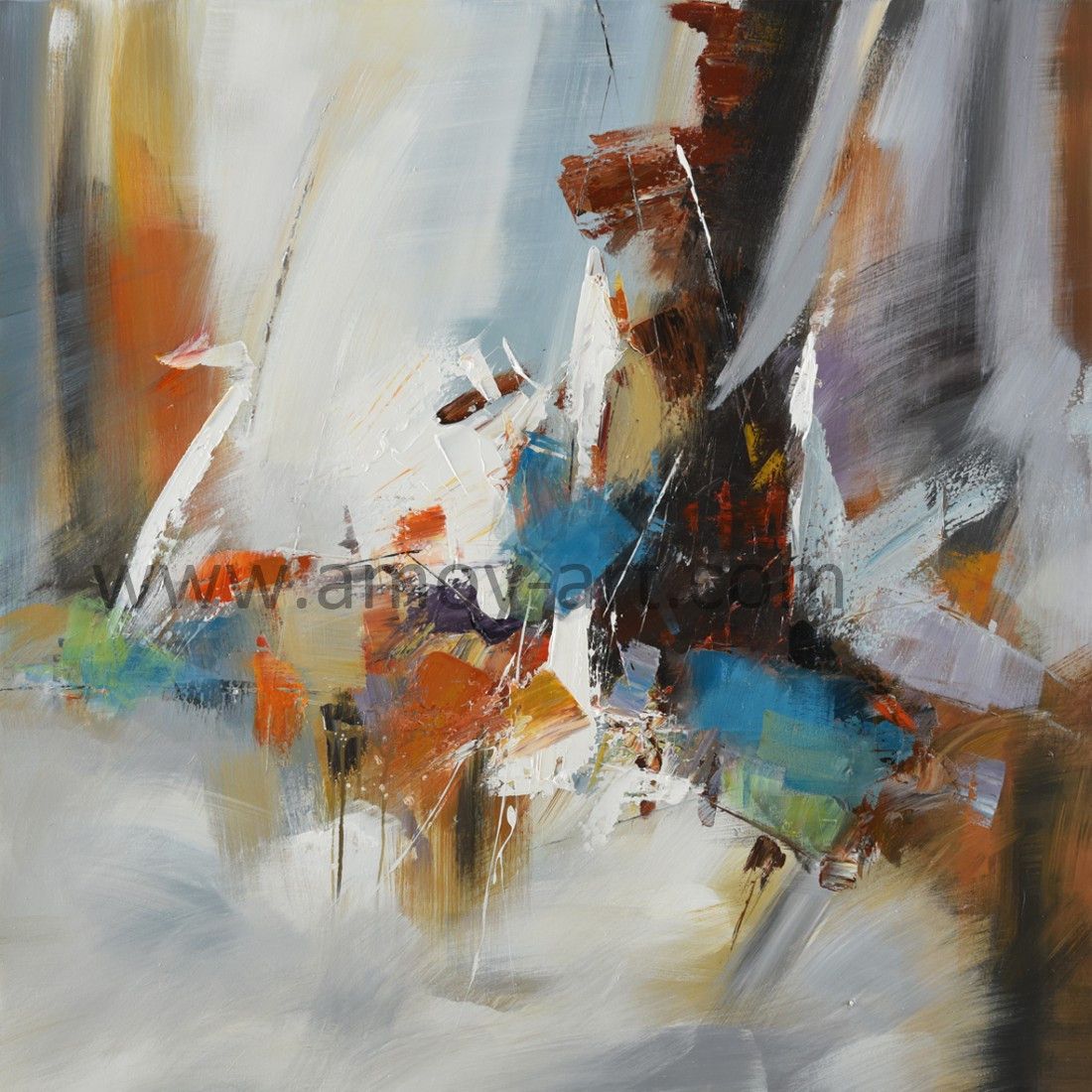 Modern Canvas Wall Art Wilkinson Abstract Oil Paintings for Wall Decor