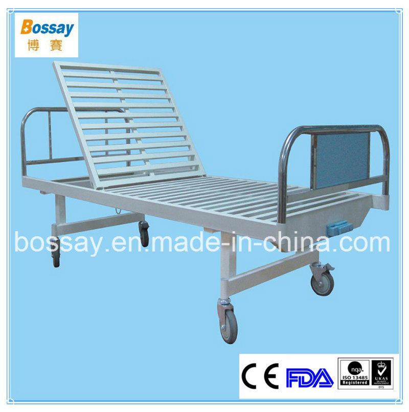 One Crank Manual Patient Bed Adjustable Bed Care Bed