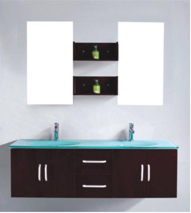 Solid Wood Bathroom Vanity (T9001)