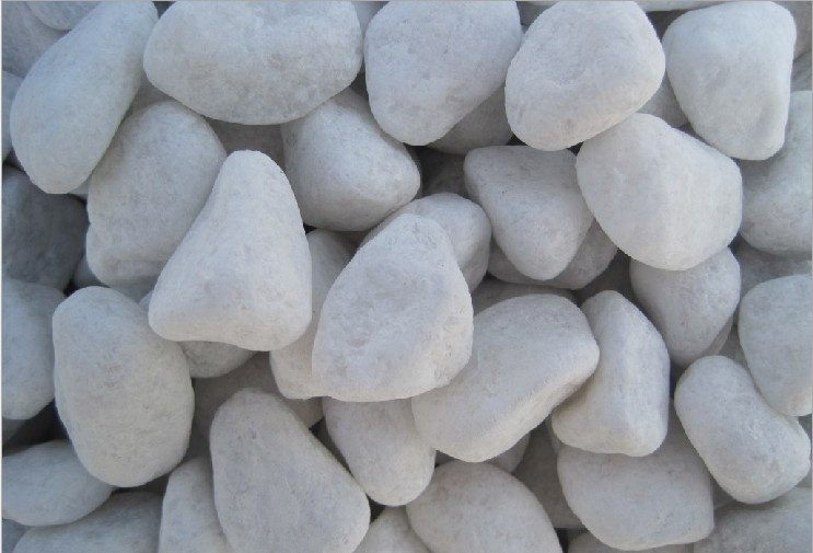 White River Stone for Garden Decoration, Cobble Stone, White Cobble