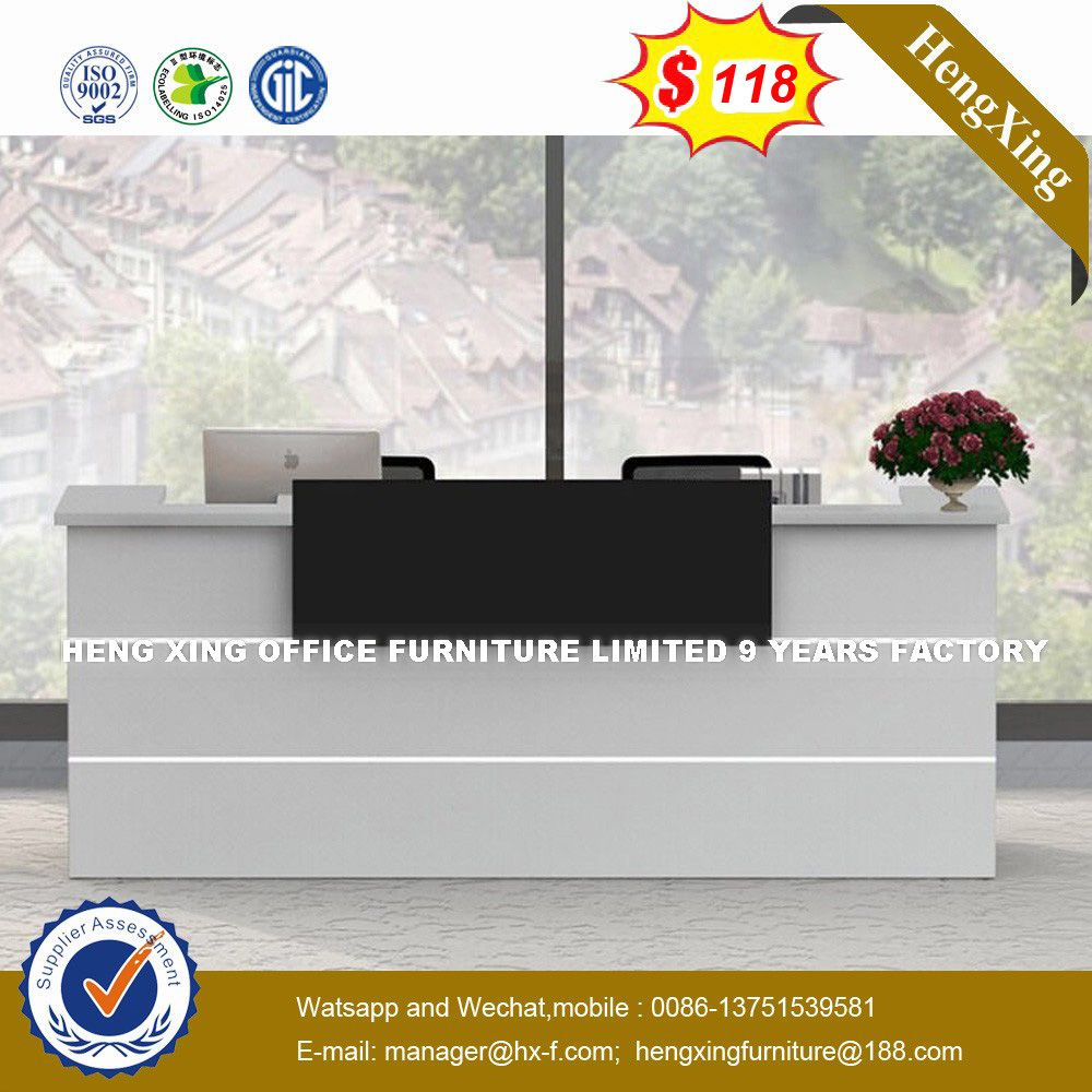 Cheap Acrylic Simple Wooden Reception Table (HX-8N1798)