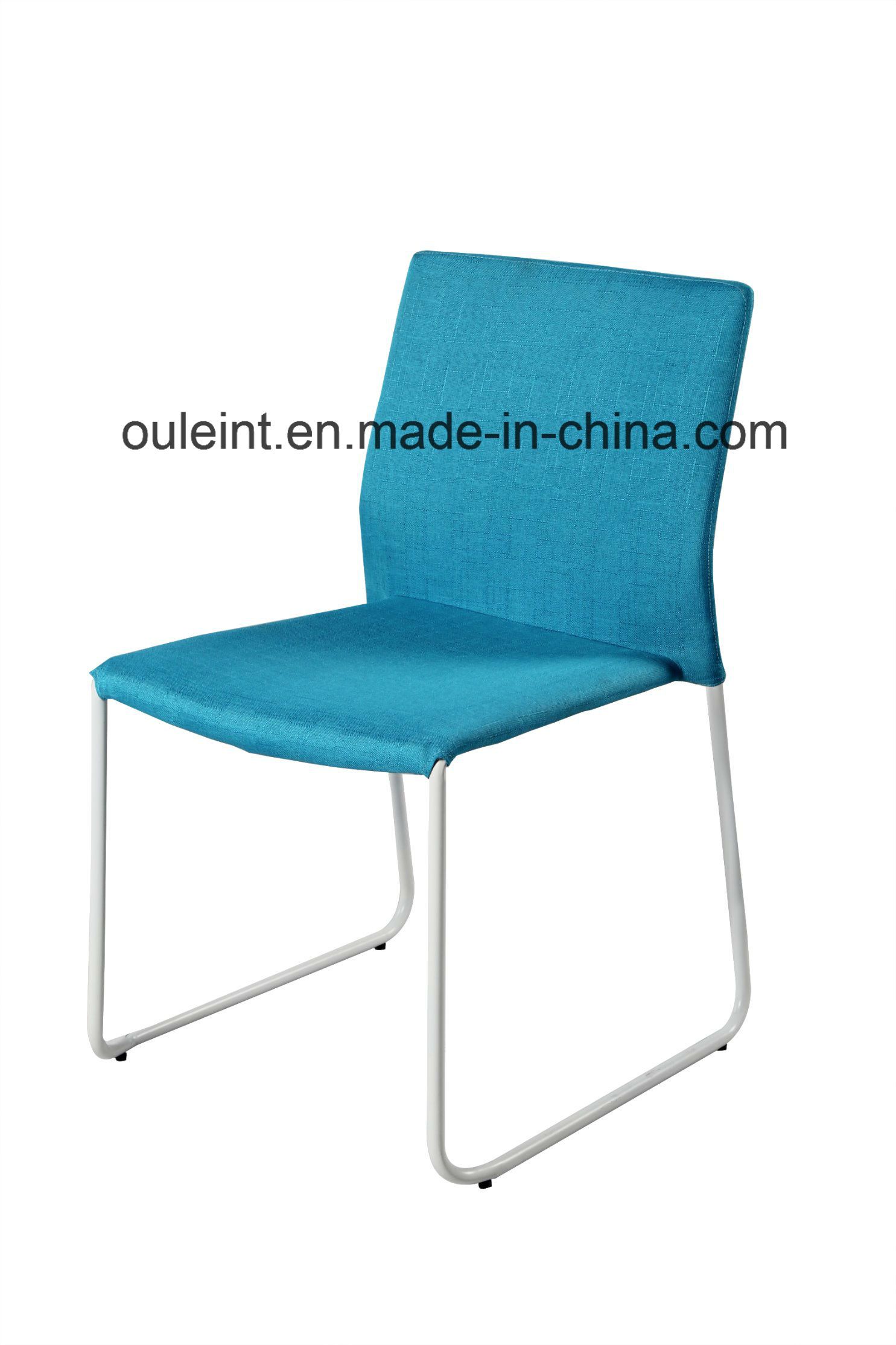 economic Fabric Chromed Metal Chair (OL17110)