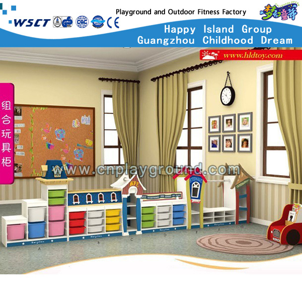Low Price Plastic Toy Storage Units with Bins (HB-04401)