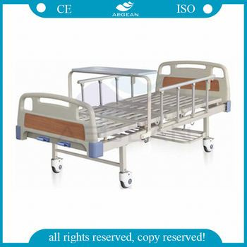 with Foldable Dining Table Manual Adjustable Hospital Sand Bed