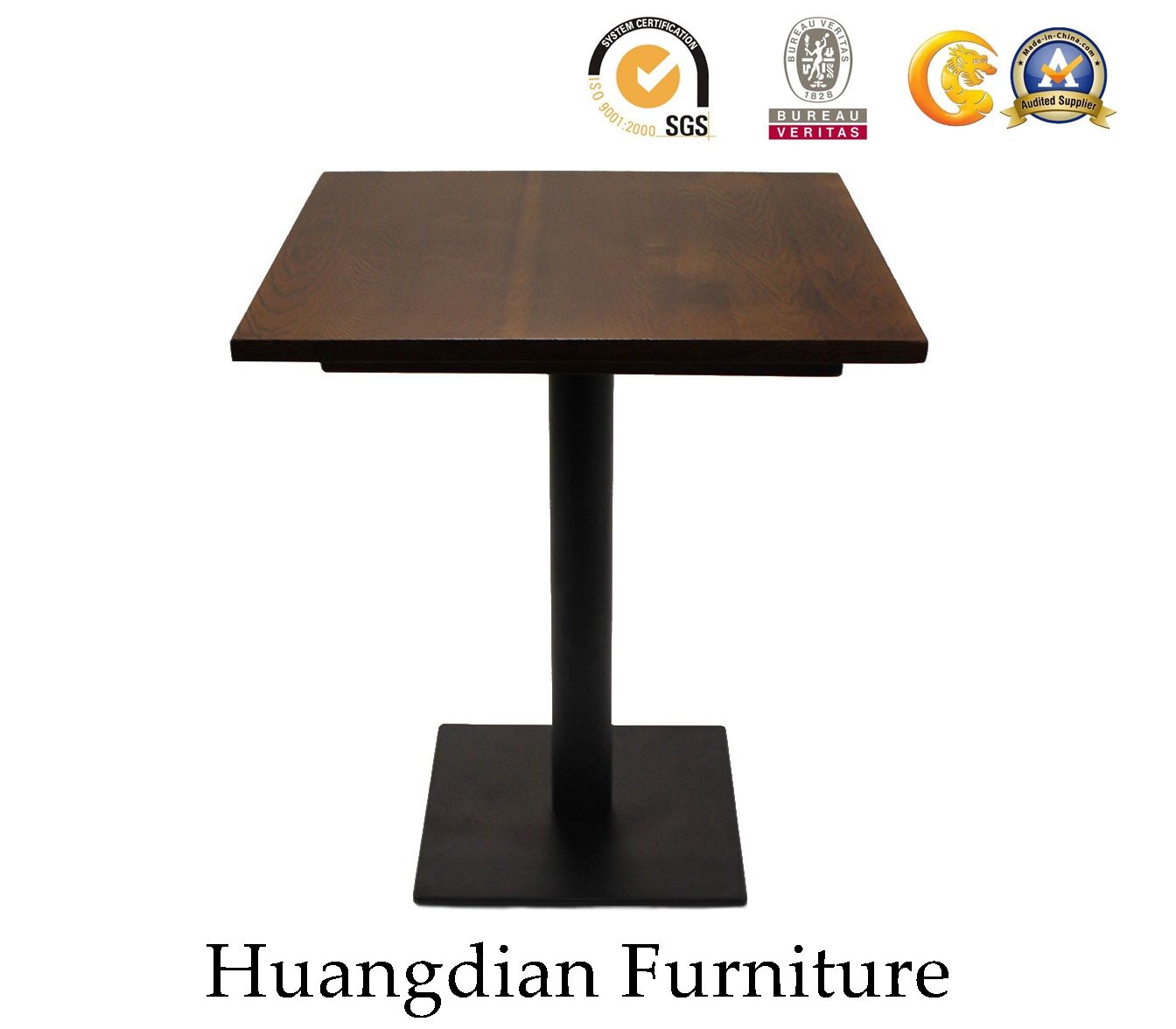 Restaurant Square Wooden Dining Table (HD283)