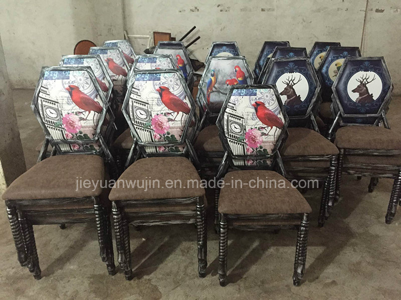 Metal Stackable Restaurant Furniture Dining Chair (JY-R07)