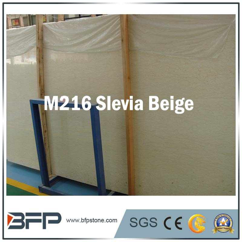 Slevia Beige Stone Marble Floor Tile for Kitchen / Bathroom Flooring