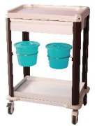 Hospital Medical Treatment Trolley with Buckets (N-9)