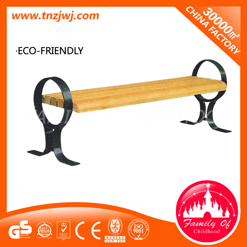 Ductile Iron Leg Park Bench Wooden Slats Chair