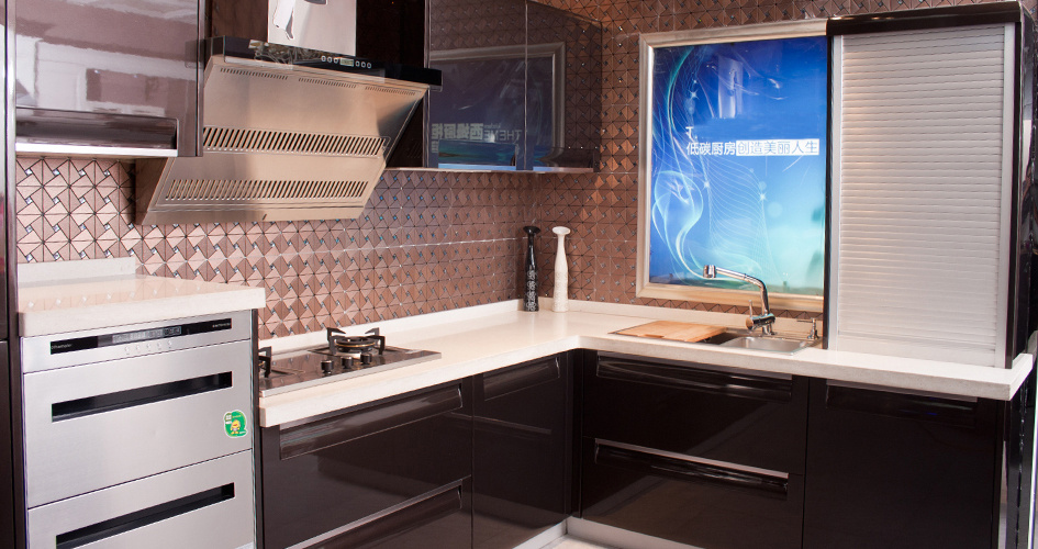 Acrylic MDF Door Kitchen Cabinet (zv-010)