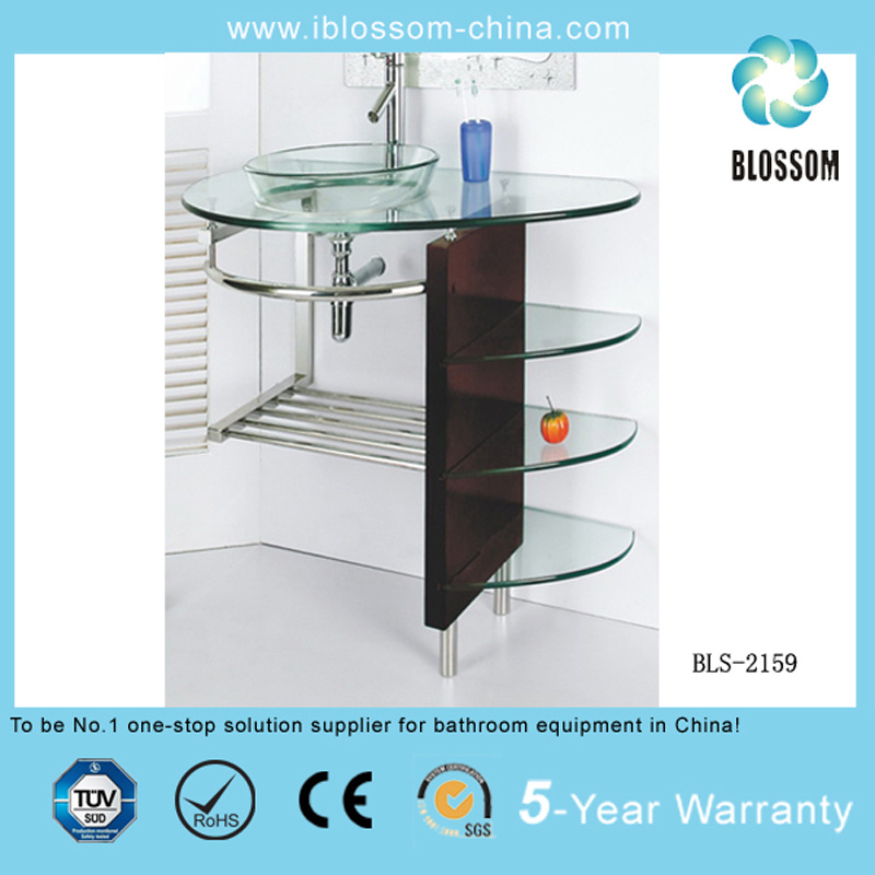 Tempered Glass Bathroom Vanity (BLS-2159)