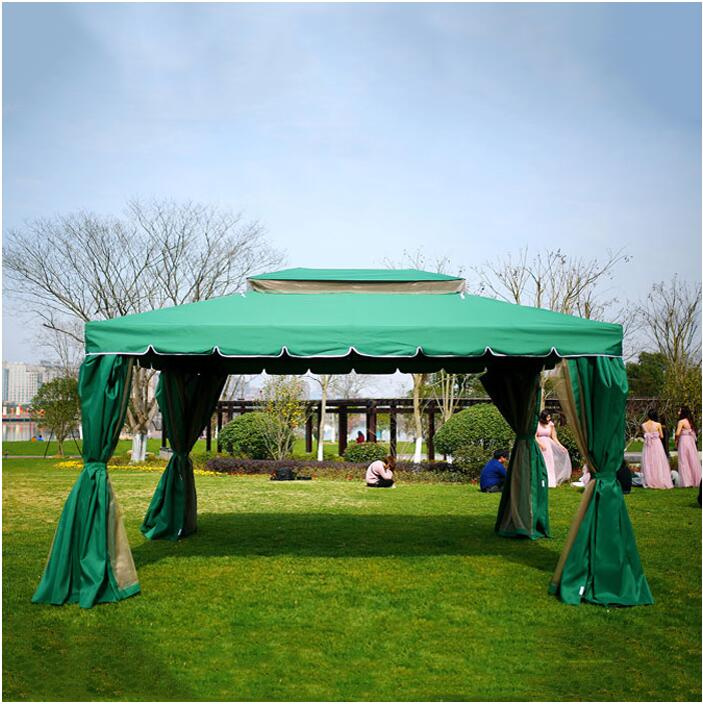 Outdoor Garden Patio Hotel Home Store Restaurant Aluminum 3X3m/4X4m Beach Umbrella with 4 Colour (J850)