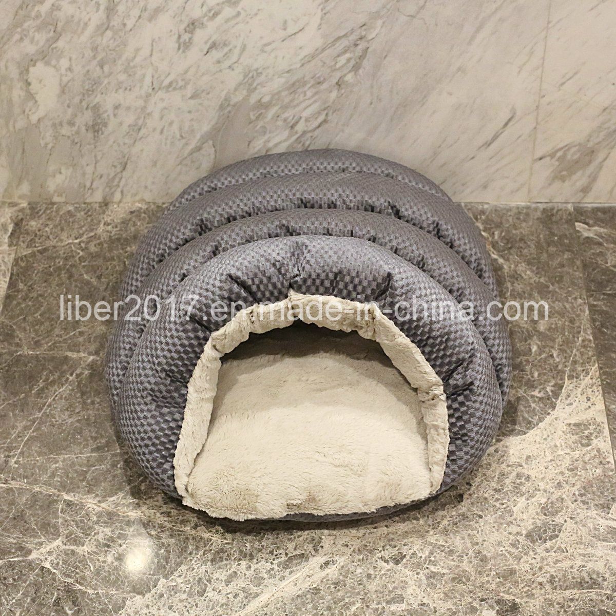 Grey Cat Sleeping Bed Indoor Cat House Slipper Pet Bed