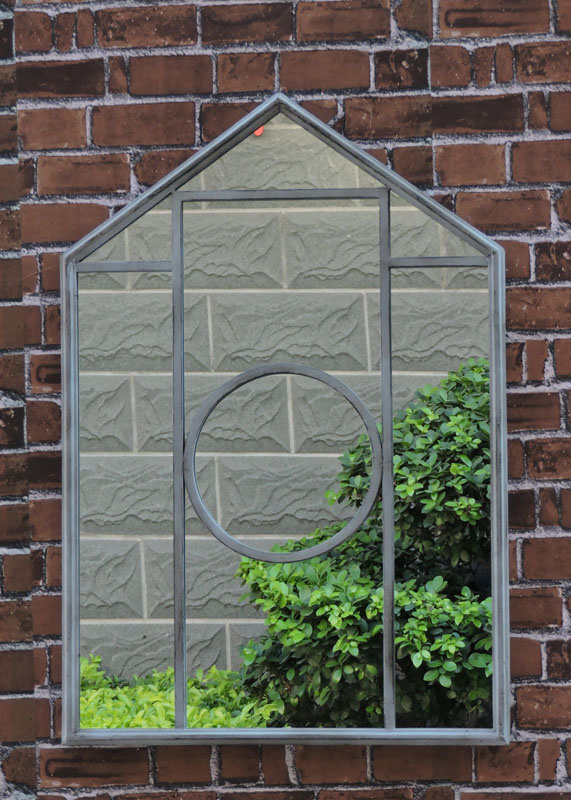 Antique Finishing Wrought Iron Frame Wall Hanging Mirrors