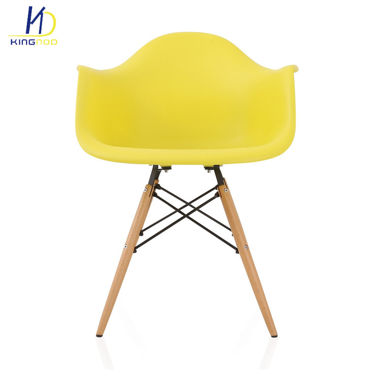Wholesale Factory Price Replica Eames Armrest Plastic Dining Chairs