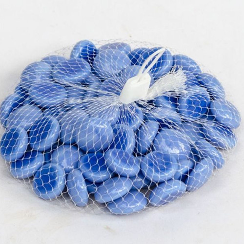 Blue Ceramic Garden Pebble Stone