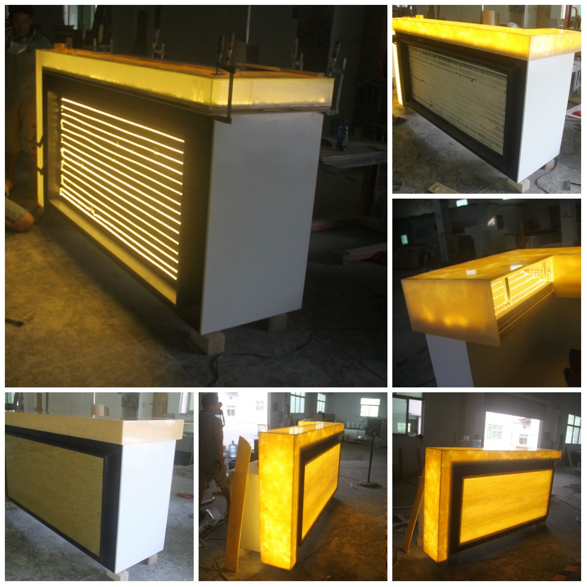 Modern Nightclub Longer Guarantee Luxury Bar Counters with LED