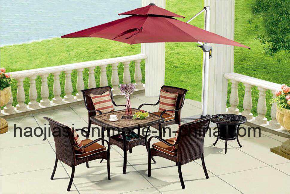 Outdoor /Rattan / Garden / Patio / Hotel Furniture Rattan Chair & Table Set (HS 1220C&HS 6601DT)