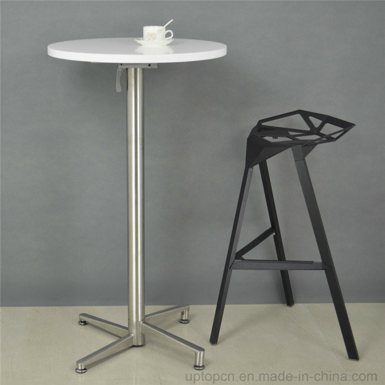 Folding MDF Painting Top Metal Leg Round Bar Table (SP-BT675)