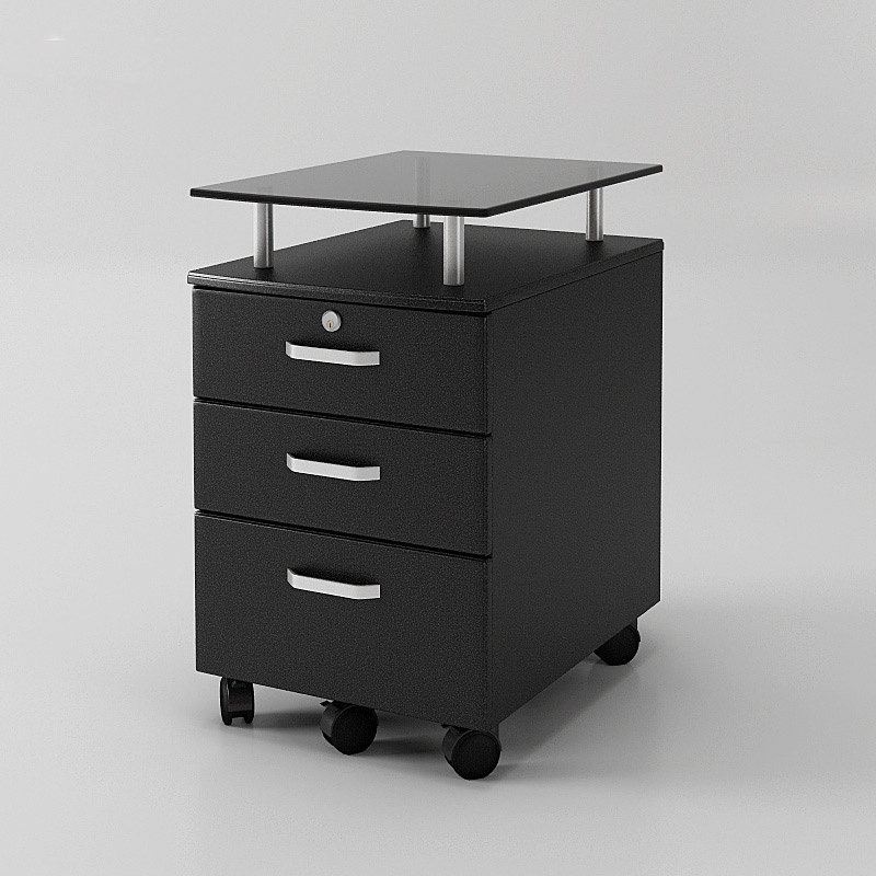 Office Furniture Filing Cabinet for Storage with Glass Top