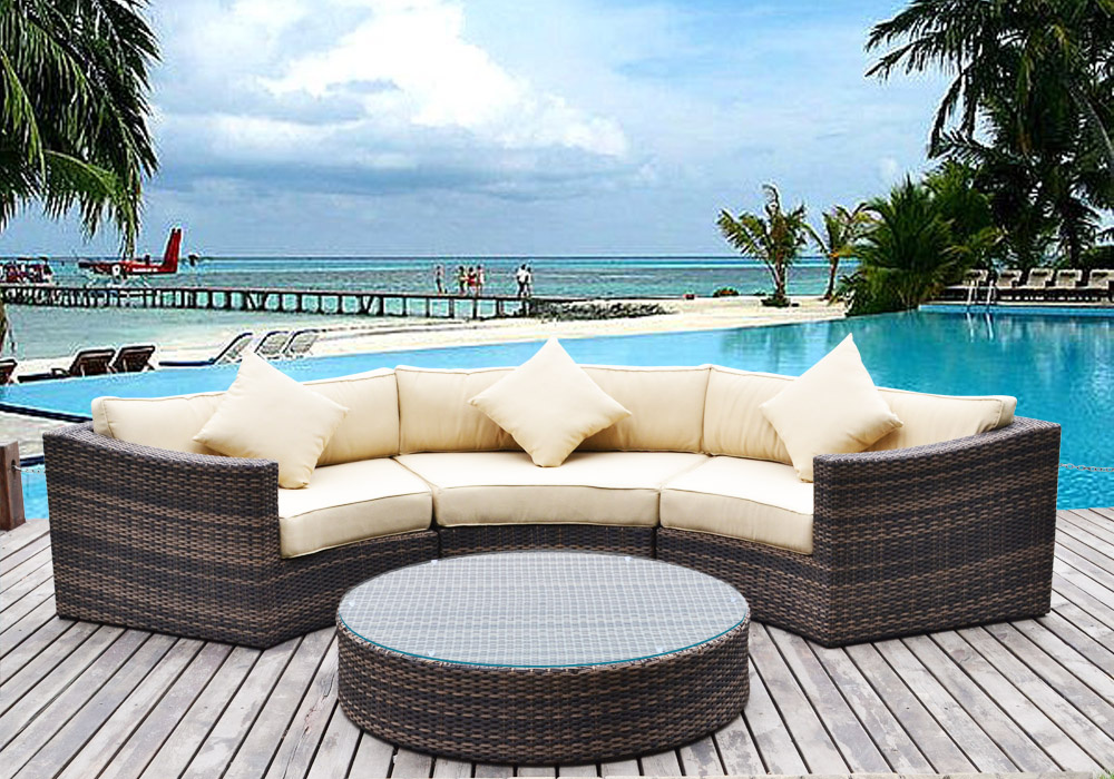 Outdoor Sofa Lounger Set