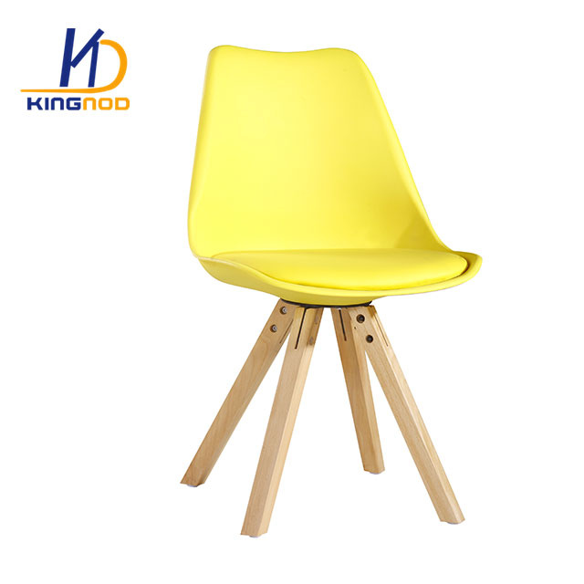 New Design Cheap PU Leather Dining Room Furniture Tulip Chair