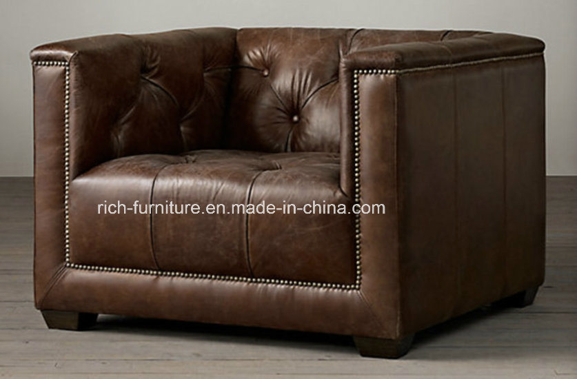 Living Room New Design Vitage Leather Sofa