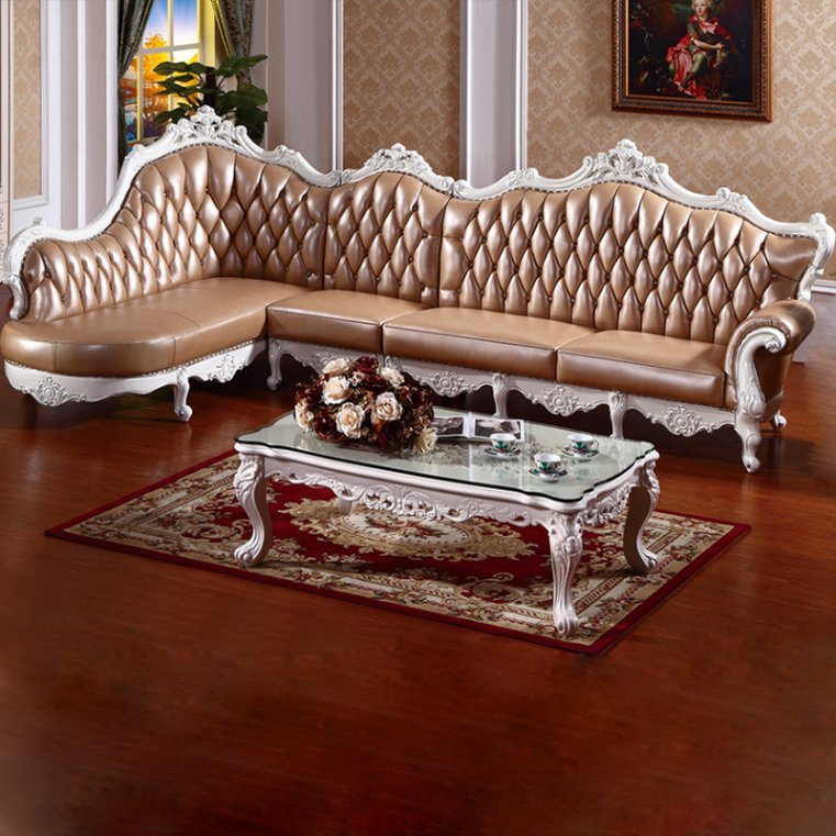 Classic Leather Corner Sofa for Home Furniture (806)