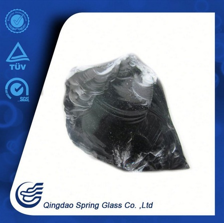 Crushed Black Glass Stone