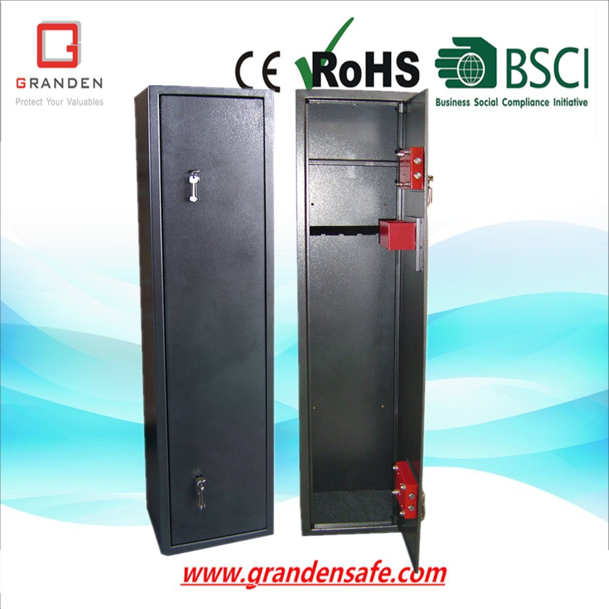 Gun Cabinet Made by Solid Steel (Model De-355)