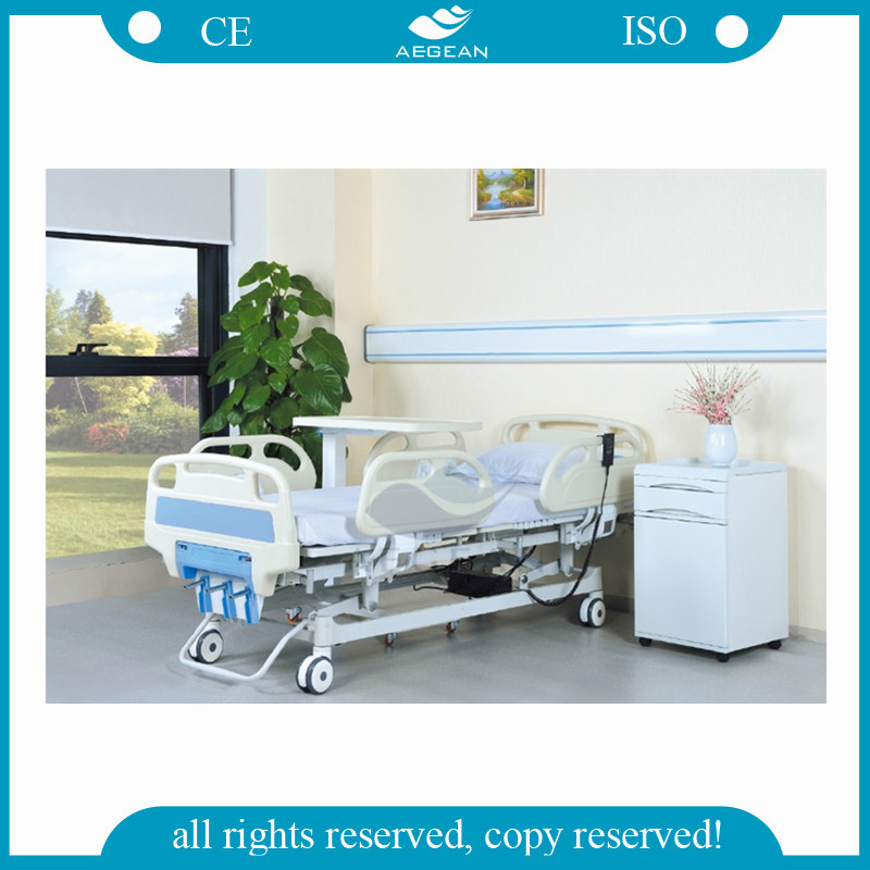 AG-By104 Ce ISO Approved with ABS Headboard Manual Three Funtions Used Hospital Bed