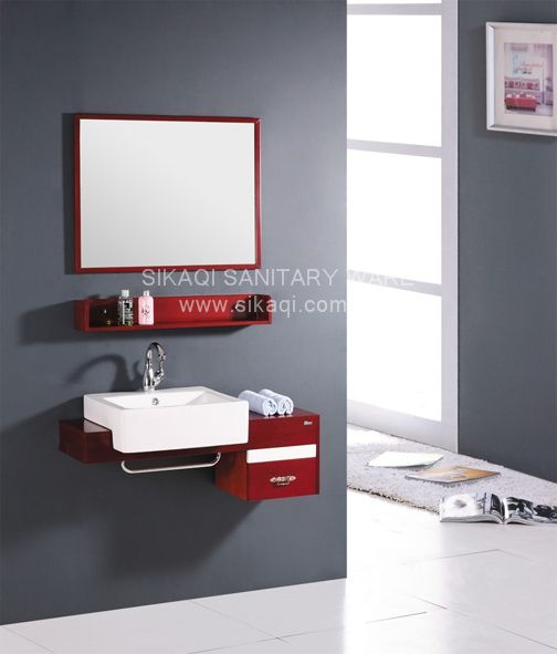 Colored PVC Bathroom Cabinet with Good Price