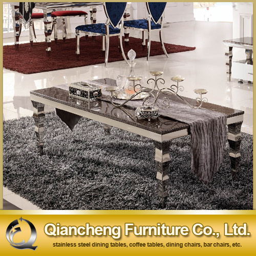 4 Seater Stainless Steel Coffee Table