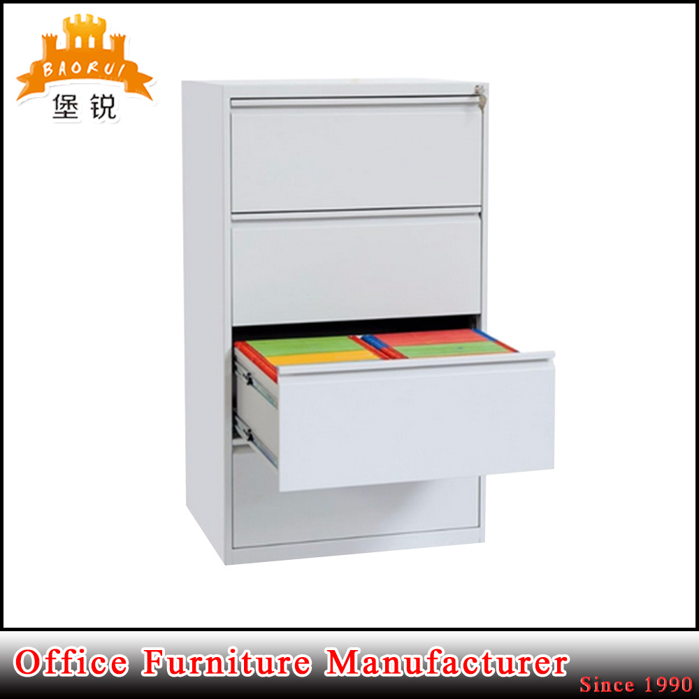 Jas-003-4D Thickness 0.8mm Lockable Steel Lateral Filing Storage Cabinets for Office