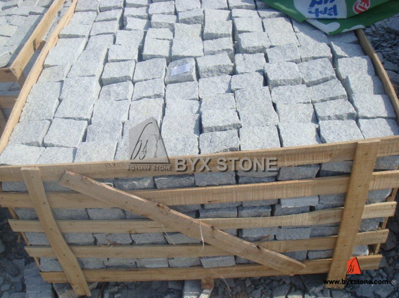 Natural Grey Granite Cobblestone / Paving Stones for Garden